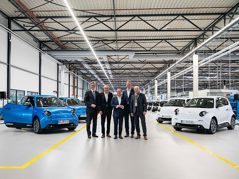 2019: First delivery of the electric car e.GO Life (Aachen Rothe Erde plant)